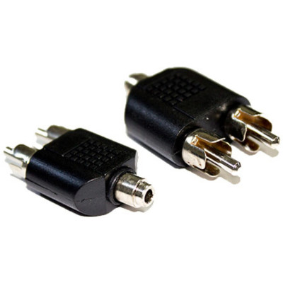 OEM 2xRCA Erkek-3.5mm Dişi Fiş